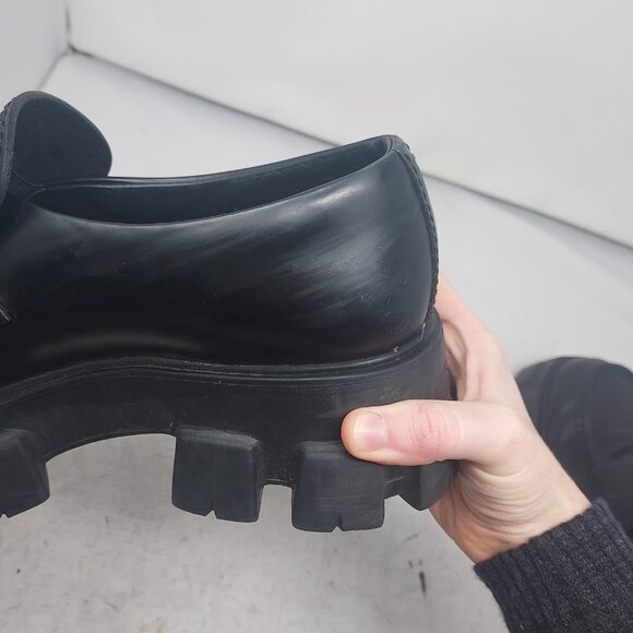 Prada Black MENS Chunky Monolith Lug Sole Platform Loafer - Picture 13 of 13